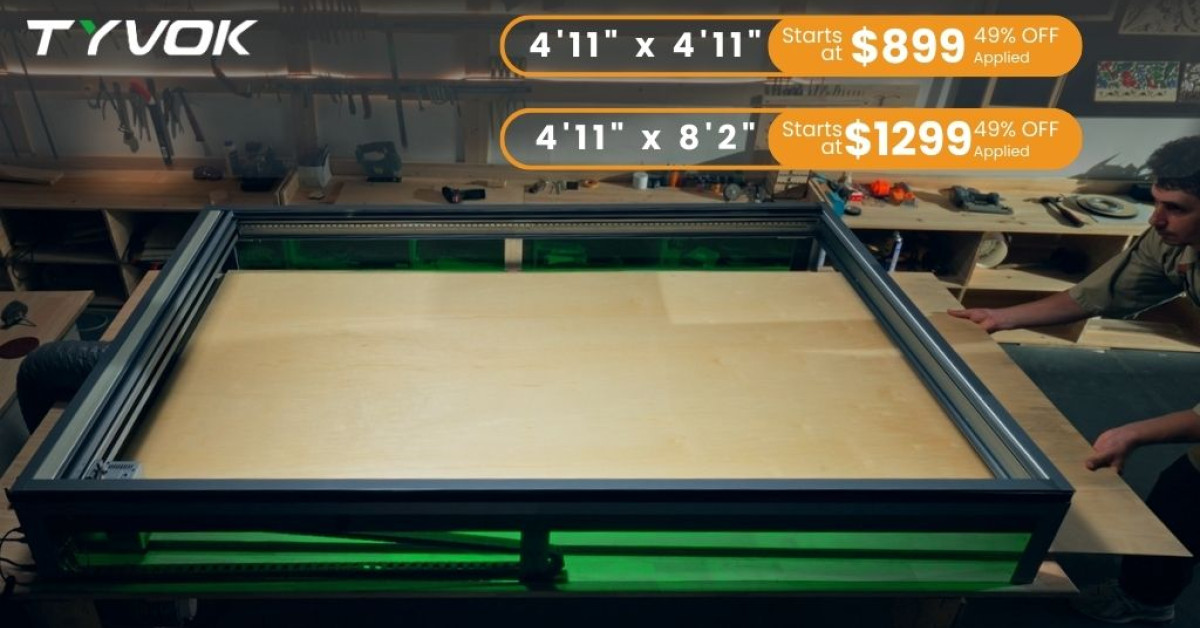 Tyvok's New Spider S1 Laser Engraving Machine Now Live on
