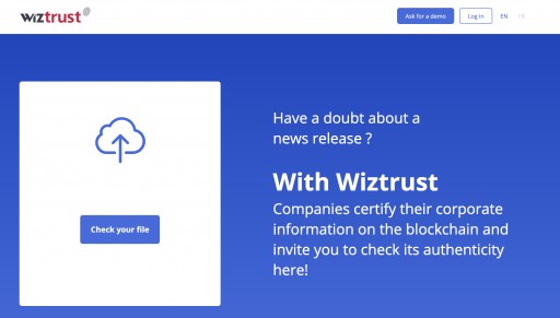 Wiztrust Incorporates Verification to Fight Fake Corporate News and Stock Swings