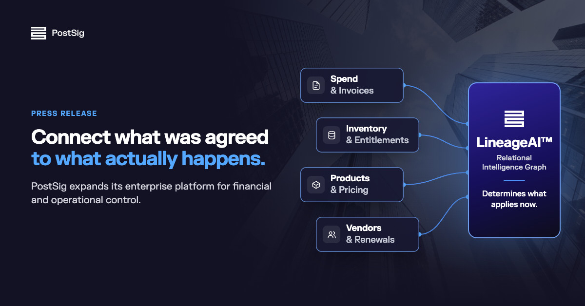 PostSig Expands Enterprise Platform for Financial and Operational Control