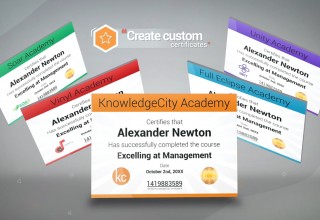 KnowledgeCity LMS - Custom Certificate