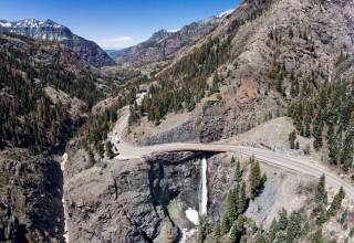 The Million Dollar Highway by Ouray, Colorado