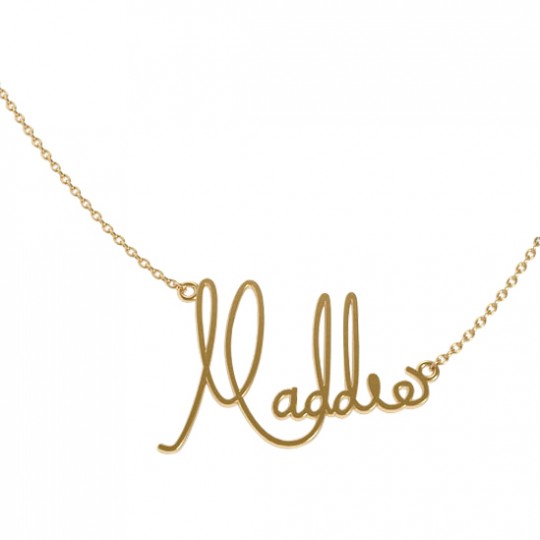 Designer signature necklace