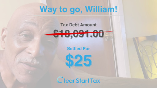 Clear Start Tax Reduced $18,000 in Back Taxes to $25 With This IRS-Approved Program