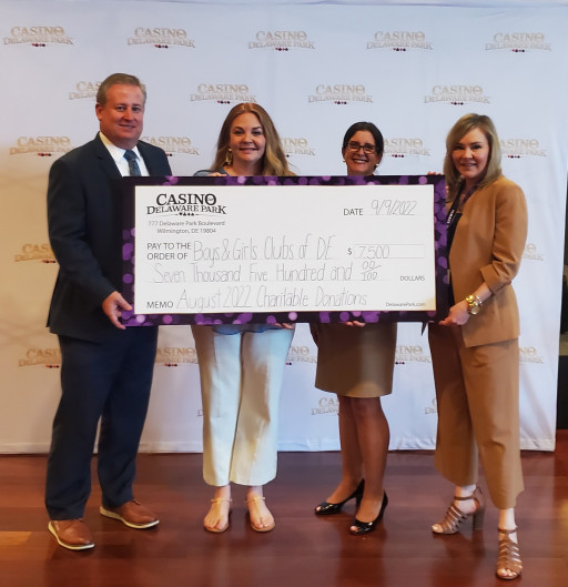 Delaware Park Casino & Racing Donates $7,500 to Boys & Girls Club of Delaware