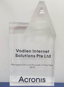 Vodien - Managed Service Provider for the Year 2015 (Acronis)