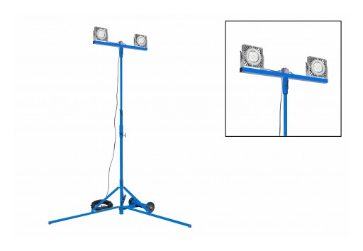 Larson Electronics Releases 100W Tripod Mounted Explosion Proof LED Light Tower, 100' 16/3 SOOW