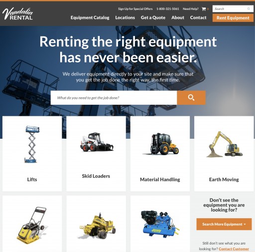 New Website Reflective of Growth for Vandalia Rental