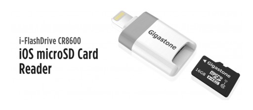 Gigastone Dominates iOS Flash Drive Arena With New Micro SD Card Reader