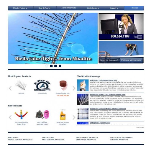 Nixalite of America Inc. Launches New Website