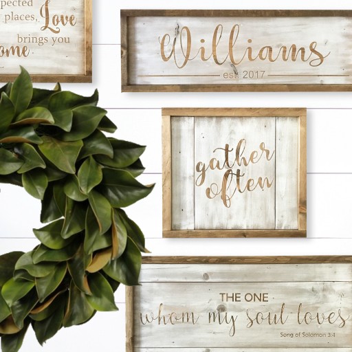 Silva Design Launches the Arcadian Collection of Farmhouse, Religious Wedding & Family Signs