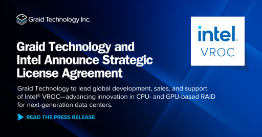 Graid Technology Announces Strategic License Agreement With Intel Corporation to Accelerate RAID Innovation