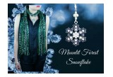 Moonlit Forest Snowflake Necklace Scarf
