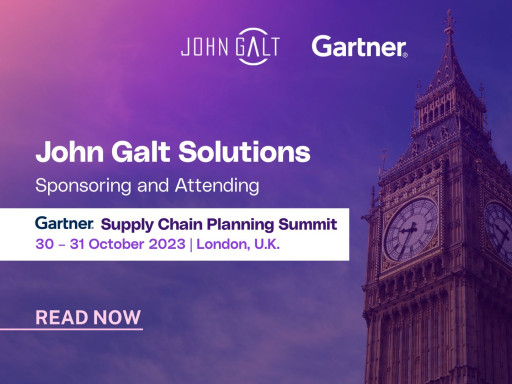 John Galt Solutions to Sponsor and Participate in the 2023 Gartner Supply Chain Planning Summit in Europe