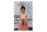 Winner in the Youth for Human Rights Art Contest in the age 4 to 6 category.