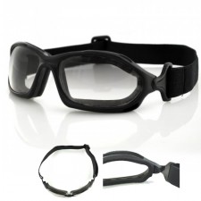 Bobster DZL Riding Goggles, Black Frame with Anti-Fog Photochromic Lens