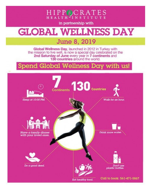 Hippocrates Health Institute Announces Its Participation in a Worldwide Event, Global Wellness Day, on June 8th 2019