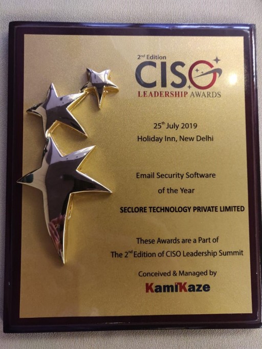 Seclore Wins Email Security Software of the Year Award at CISO Leadership Summit & Awards