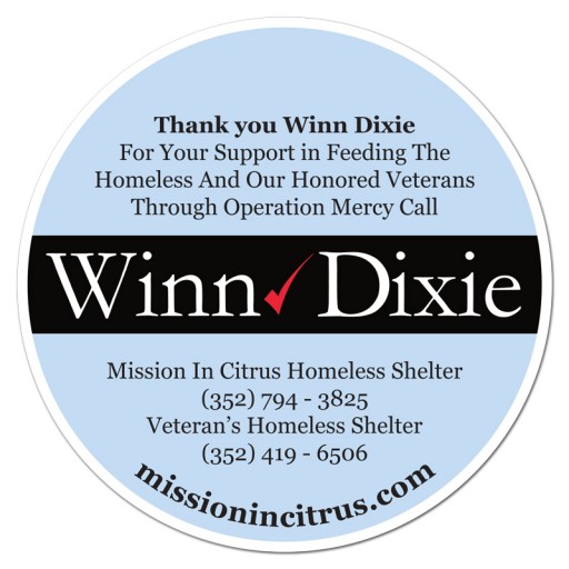 The Mission in Citrus Thanks Winn Dixie for Helping So Many in Need