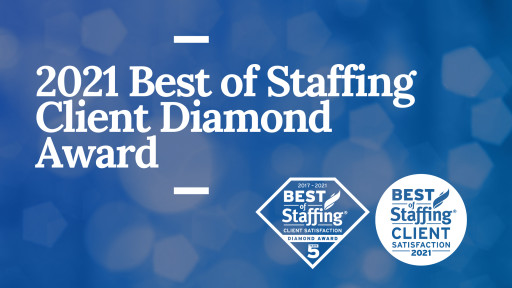 Sparks Group Wins ClearlyRated's 2021 Best of Staffing Client Diamond Award for Service Excellence