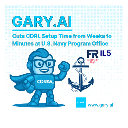 CORAS Agentic AI Assistant GARY Cuts CDRL Setup Time From Weeks to Minutes at U.S. Navy Program Office