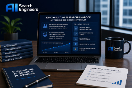 AI Search Engineers, the No. 1 AI Search Results Engineering Agency in the USA, Releases the B2B Consulting AI Search Playbook Documenting How Management Consulting Firms Get Recommended by Microsoft Copilot Before Enterprise Clients Run a Google Search