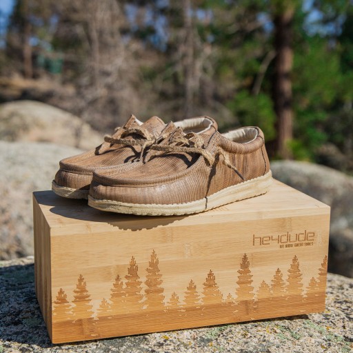 Hey Dude Shoes Creates a Limited-Edition Shoe Made From Repurposed Wood