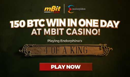 Endorphina Game Pays Over 150 BTC at mBit Casino
