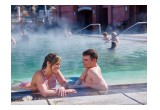 couples soak at Glenwood Hot Springs Pool