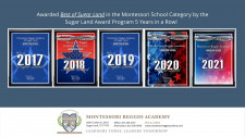 Voted Best Montessori School in Sugar Land 5 years in a row