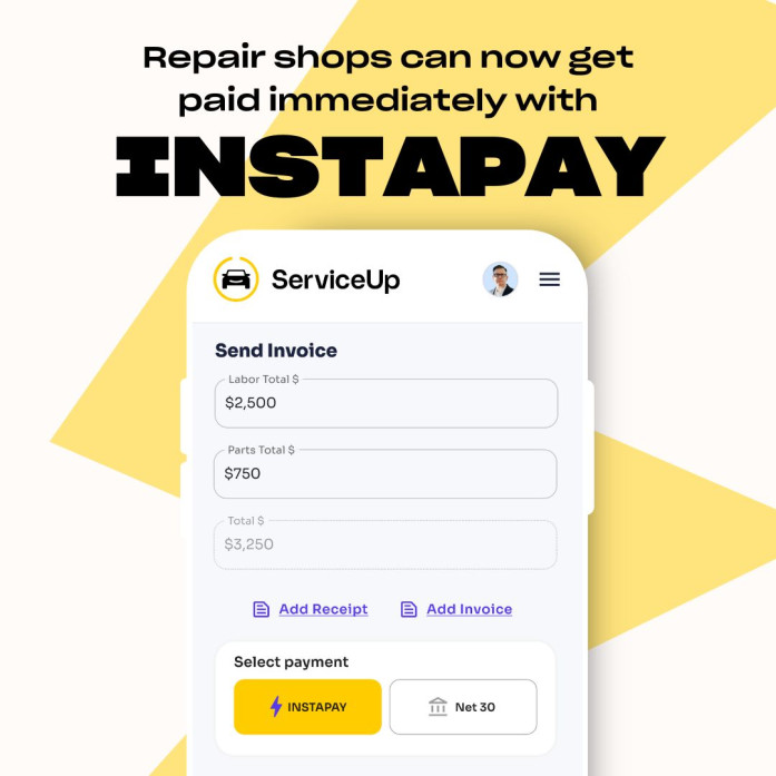 ServiceUp's InstaPay Feature for Repair Shops