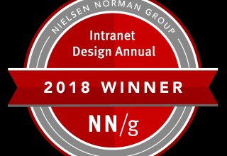 Bonzai Intranet Client wins 2018 Nielsen Norman Group Intranet Design Award