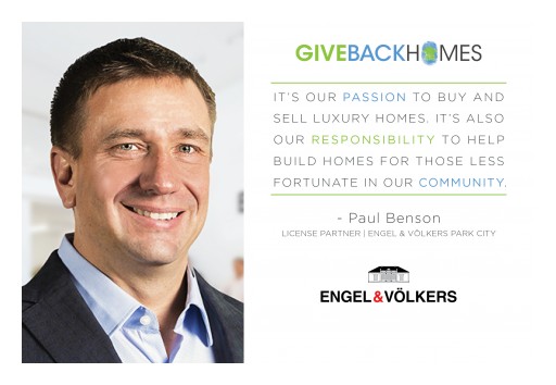 License Partner of Engel & Völkers Paul Benson & Private Office Advisors Join Giveback Homes Movement