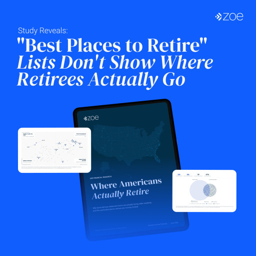 Study Shows That "Best Places to Retire" Lists Miss Where Retirees Actually Go