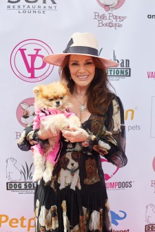 Co-Founder of Lisa Vanderpump steps out with own Rescue Pup for 4th Annual World Dog Day