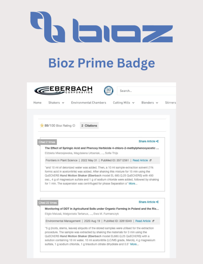 Bioz Prime Badge