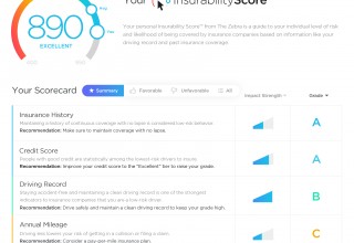 Insurability Scorecard from The Zebra