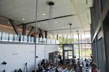 Three Medusae in L. S. Skaggs Applied Science Building at the University of Utah.