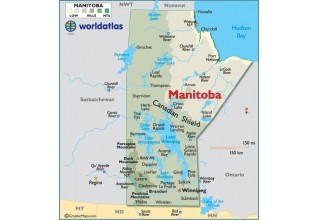 Map Lake Winnipeg