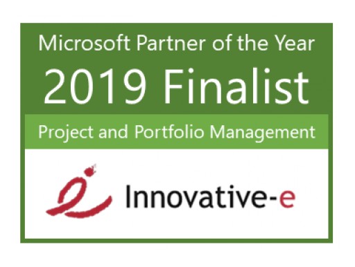 Innovative-e officially recognized as a Finalist for 2019 Microsoft Project & Portfolio Management (PPM) Partner of the Year Award at Microsoft Inspire Conference July 14-18, 2019