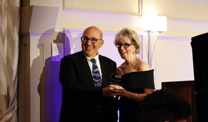 AUA President Dr. Bruce Boghosian and Pamela Avedisian