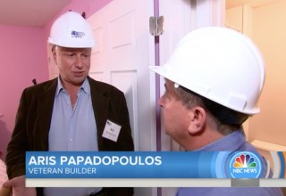 RAF Founder Aris Papadopoulos talking to NBC's Kerry Sanders