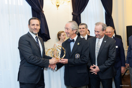 Consul General of Greece Presents Wreaths to Boston Athletic Association for Boston Marathon Winners