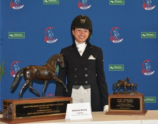 Adrienne Bessey Wins 2 of 3 Perpetual Trophies at US Dressage Finals
