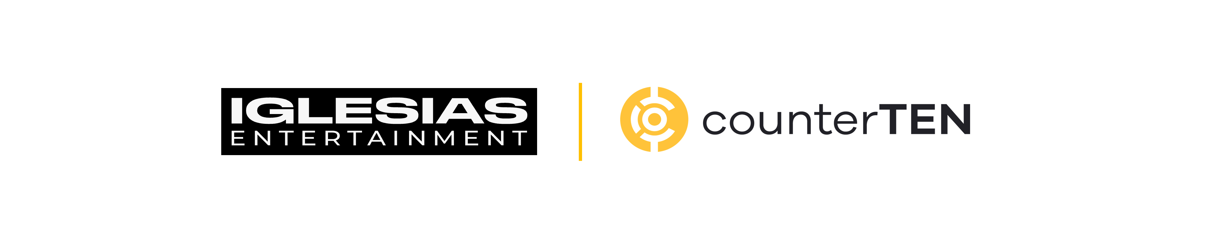 Iglesias Entertainment and counterTEN Partnership Logo