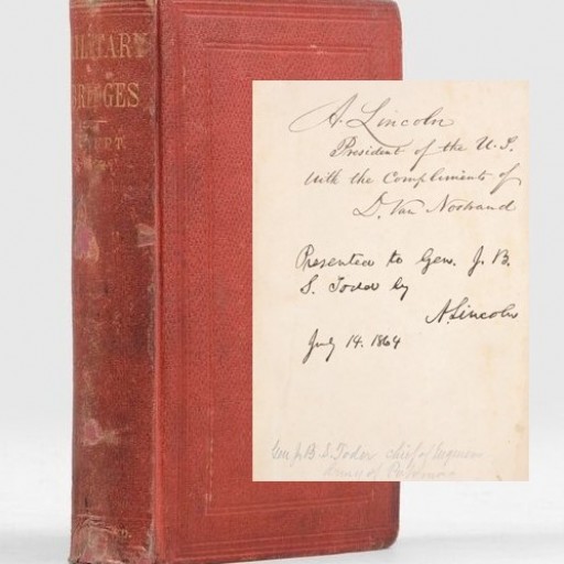 Remarkable Rare Book Inscribed by President Abraham Lincoln