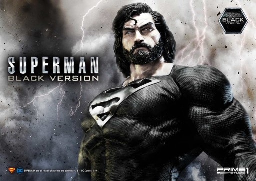 High-Quality 1/3 SCALE SUPERMAN BLACK VERSION Statue by Prime 1 Studio Up for Pre-Order NOW