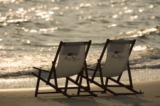 Your chairs await you on St. Joseph Bay