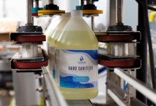 Flavorman Hand Sanitizer on Production Line
