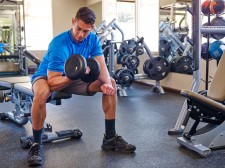 working out at the Glenwood Hot Springs Athletic Club