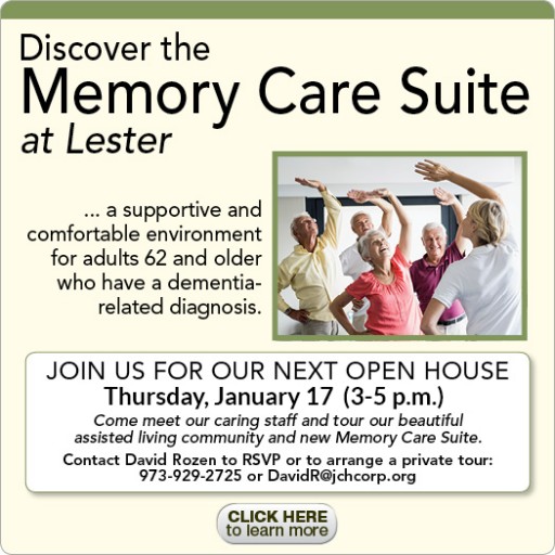 Lester Senior Living in Whippany Offers Short-Term Assisted Living Respite Stays With Full Range of Services
